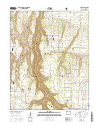 Oak Hill Colorado Current topographic map, 1:24000 scale, 7.5 X 7.5 Minute, Year 2016