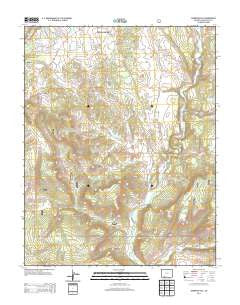 Oakbrush Hill Colorado Historical topographic map, 1:24000 scale, 7.5 X 7.5 Minute, Year 2013