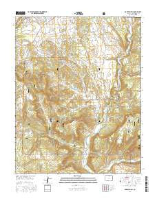 Oakbrush Hill Colorado Current topographic map, 1:24000 scale, 7.5 X 7.5 Minute, Year 2016