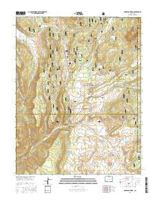 Oakbrush Ridge Colorado Current topographic map, 1:24000 scale, 7.5 X 7.5 Minute, Year 2016