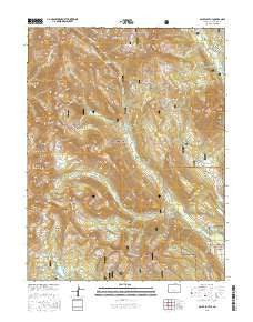 Oh-be-joyful Colorado Current topographic map, 1:24000 scale, 7.5 X 7.5 Minute, Year 2016