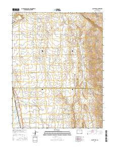 Olathe NW Colorado Current topographic map, 1:24000 scale, 7.5 X 7.5 Minute, Year 2016
