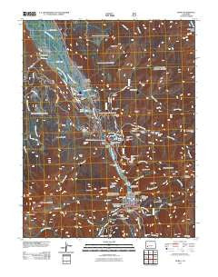 Ouray Colorado Historical topographic map, 1:24000 scale, 7.5 X 7.5 Minute, Year 2011