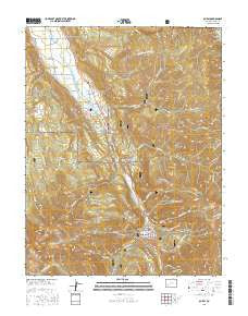 Ouray Colorado Current topographic map, 1:24000 scale, 7.5 X 7.5 Minute, Year 2016