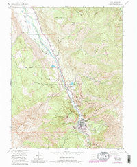 Ouray Colorado Historical topographic map, 1:24000 scale, 7.5 X 7.5 Minute, Year 1955