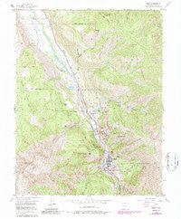 Ouray Colorado Historical topographic map, 1:24000 scale, 7.5 X 7.5 Minute, Year 1955