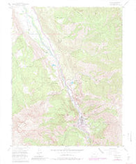 Ouray Colorado Historical topographic map, 1:24000 scale, 7.5 X 7.5 Minute, Year 1955
