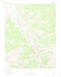 Ouray Colorado Historical topographic map, 1:24000 scale, 7.5 X 7.5 Minute, Year 1955