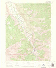 Ouray Colorado Historical topographic map, 1:24000 scale, 7.5 X 7.5 Minute, Year 1955