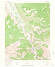 Ouray Colorado Historical topographic map, 1:24000 scale, 7.5 X 7.5 Minute, Year 1955