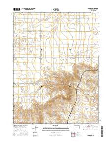 Padroni NW Colorado Current topographic map, 1:24000 scale, 7.5 X 7.5 Minute, Year 2016