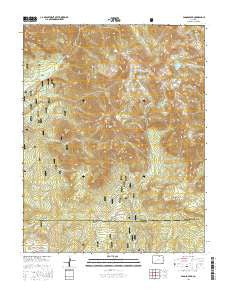 Pagosa Peak Colorado Current topographic map, 1:24000 scale, 7.5 X 7.5 Minute, Year 2016