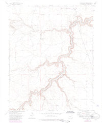 Painted Canyon Colorado Historical topographic map, 1:24000 scale, 7.5 X 7.5 Minute, Year 1972