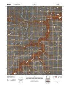 Painted Canyon Colorado Historical topographic map, 1:24000 scale, 7.5 X 7.5 Minute, Year 2010