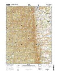 Palmer Lake Colorado Current topographic map, 1:24000 scale, 7.5 X 7.5 Minute, Year 2016