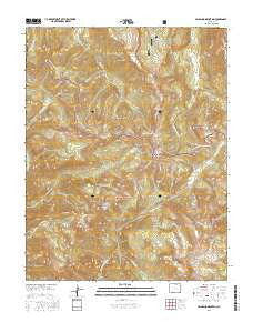 Palomino Mountain Colorado Current topographic map, 1:24000 scale, 7.5 X 7.5 Minute, Year 2016