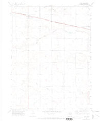 Paoli Colorado Historical topographic map, 1:24000 scale, 7.5 X 7.5 Minute, Year 1971