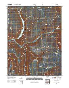 Paonia Reservoir Colorado Historical topographic map, 1:24000 scale, 7.5 X 7.5 Minute, Year 2011