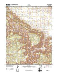 Paradox Colorado Historical topographic map, 1:24000 scale, 7.5 X 7.5 Minute, Year 2013