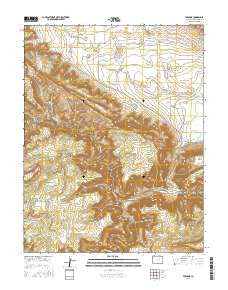 Paradox Colorado Current topographic map, 1:24000 scale, 7.5 X 7.5 Minute, Year 2016