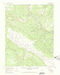 Paradox Colorado Historical topographic map, 1:62500 scale, 15 X 15 Minute, Year 1960