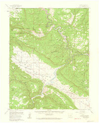 Paradox Colorado Historical topographic map, 1:62500 scale, 15 X 15 Minute, Year 1960