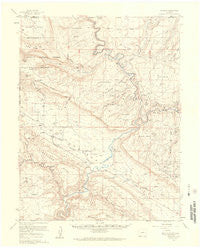 Paradox Colorado Historical topographic map, 1:62500 scale, 15 X 15 Minute, Year 1960