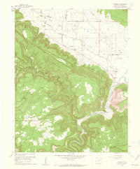 Paradox Colorado Historical topographic map, 1:24000 scale, 7.5 X 7.5 Minute, Year 1960