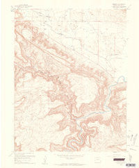Paradox Colorado Historical topographic map, 1:24000 scale, 7.5 X 7.5 Minute, Year 1960