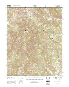 Pargin Mountain Colorado Historical topographic map, 1:24000 scale, 7.5 X 7.5 Minute, Year 2013