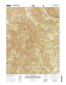 Pargin Mountain Colorado Current topographic map, 1:24000 scale, 7.5 X 7.5 Minute, Year 2016