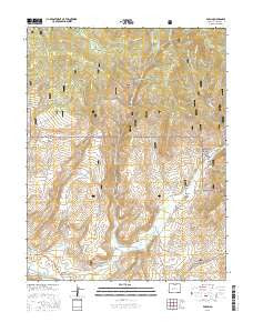 Parlin Colorado Current topographic map, 1:24000 scale, 7.5 X 7.5 Minute, Year 2016