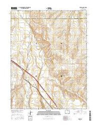 Peoria Colorado Current topographic map, 1:24000 scale, 7.5 X 7.5 Minute, Year 2016