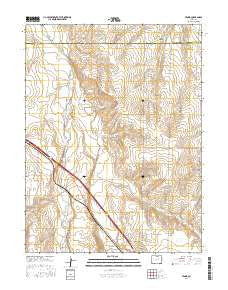 Peoria Colorado Current topographic map, 1:24000 scale, 7.5 X 7.5 Minute, Year 2016