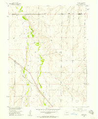 Peoria Colorado Historical topographic map, 1:24000 scale, 7.5 X 7.5 Minute, Year 1956