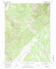 Phantom Canyon Colorado Historical topographic map, 1:24000 scale, 7.5 X 7.5 Minute, Year 1954