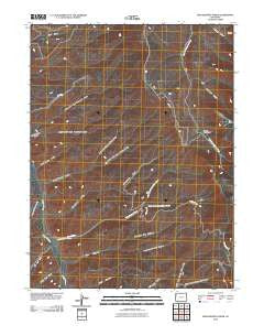 Philadelphia Creek Colorado Historical topographic map, 1:24000 scale, 7.5 X 7.5 Minute, Year 2010