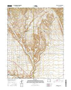 Pierce Gulch Colorado Current topographic map, 1:24000 scale, 7.5 X 7.5 Minute, Year 2016