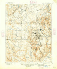 Pikes Peak Colorado Historical topographic map, 1:125000 scale, 30 X 30 Minute, Year 1901