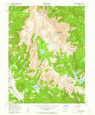 Pikes Peak Colorado Historical topographic map, 1:24000 scale, 7.5 X 7.5 Minute, Year 1951