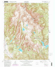 Pikes Peak Colorado Historical topographic map, 1:24000 scale, 7.5 X 7.5 Minute, Year 1951