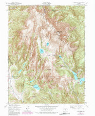 Pikes Peak Colorado Historical topographic map, 1:24000 scale, 7.5 X 7.5 Minute, Year 1951