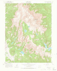 Pikes Peak Colorado Historical topographic map, 1:24000 scale, 7.5 X 7.5 Minute, Year 1951
