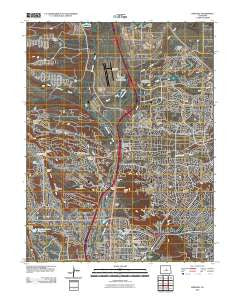 Pikeview Colorado Historical topographic map, 1:24000 scale, 7.5 X 7.5 Minute, Year 2010