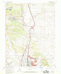Pikeview Colorado Historical topographic map, 1:24000 scale, 7.5 X 7.5 Minute, Year 1961