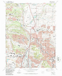 Pikeview Colorado Historical topographic map, 1:24000 scale, 7.5 X 7.5 Minute, Year 1986