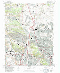 Pikeview Colorado Historical topographic map, 1:24000 scale, 7.5 X 7.5 Minute, Year 1986