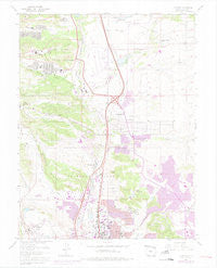 Pikeview Colorado Historical topographic map, 1:24000 scale, 7.5 X 7.5 Minute, Year 1961