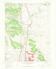 Pikeview Colorado Historical topographic map, 1:24000 scale, 7.5 X 7.5 Minute, Year 1961