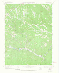 Pine Colorado Historical topographic map, 1:24000 scale, 7.5 X 7.5 Minute, Year 1965